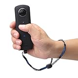 Holaca Camera Neck Wrist Strap with 1/4 Screw Nut Kit for Ricoh Theta S & M15 & SC & LG 360 Cam & Samsung Gear 360 or any other cameras with 1/4 screw & 360-degree panoramic cam