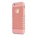 iPhone 6S Plus Case, Pandawell™ Shock Absorbing Hybrid Defender Armor Rubber Case Cover for Apple iPhone 6S Plus & iPhone 6 Plus 5.5 with Screen Protector & Stylus (Rose Gold)