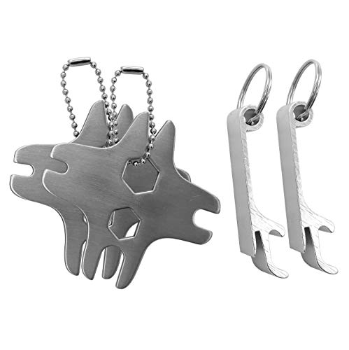 Xpeciall 2 Pack BBQ Grill Scraper-Best Accessories For Grill Cooking Grates.Brush Cleans Top And Between Barbecue Grates.2 Free Bottle Opener.