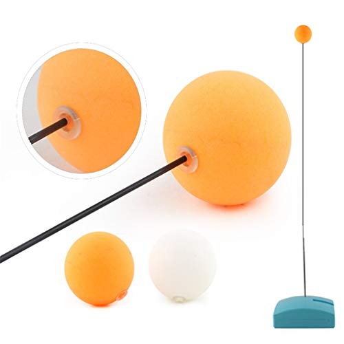Training Toy for Kids - Table Tennis Trainer with Elastic Soft Shaft, Leisure Decompression Sports 2 Table Tennis Paddle & 4 Ping Pong Balls - Best Interaction Gifts for Boys and Girls (♥ A)