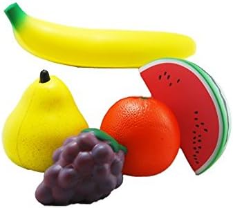 Fruit Basket Bundle - 5 Different Fruits Stress Toys