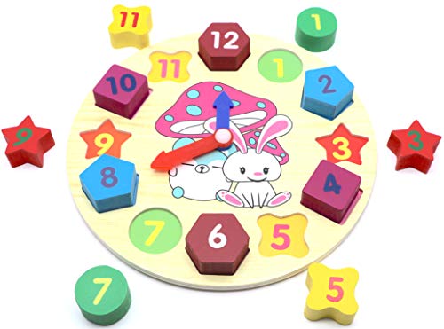 2 Sorting+Clock+Educational+Wooden+Puzzle