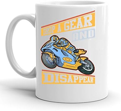 Drop A Gear Motorcycle Custom Personalized Coffee Mug