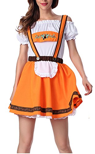 Oktoberfest Women's Maid Uniform Beerfest Halloween Cosplay Costume Dress