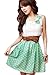 Tzou Ladies Scoop Neck Sleeveless Lace Upper Detail Casual Dress