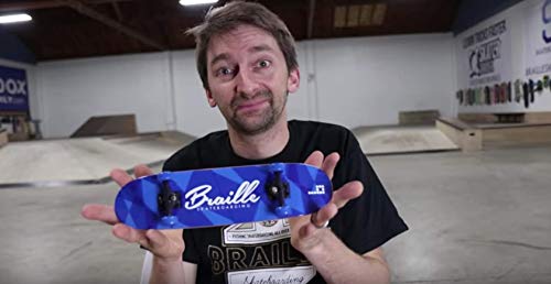 Braille Skateboarding Aaron Kyro 11inch Professional Hand Board. Toy Skateboard Comes with Wheels, Trucks, Hardware and Tools. Real Griptape.