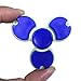 Small Fidget Spinner, WINONE Plastic Hand Spinner Glow In The Dark Small Size Designed for Children / Kids Stress Reducer Helps Focus Relieve ADD ADHD ANXIETY (3-R-BLUE)