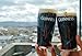  Guinness Gravity 20oz. Embossed Beer Glasses Pair 14K Gold Harp Logo [2 pack]