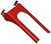 Wall Control 1-1/4 Inches Handle Bracket Slotted Metal Pegboard Hook- Red (10-HH-2050 R)