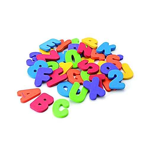 Wffo 36 Early Education Bath Letters, Foam Alphanumeric Wall Stickers♚♚ Bath Toy Bathroom Alphabet Toys Stick On Foam Wall
