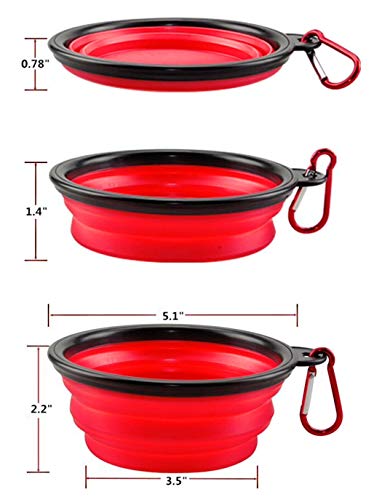 Sea View Treasures Bulk Pack 6 Collapsible Silicon Travel Dog Water or Food Bowl