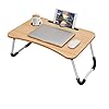 Laptop-Bed-TablePortable-Lap-DeskNotebook-Stand-Reading-HolderNotebook-Table-Dorm-Desk-with-Foldable-Legs-Cup-Slotfor-Eating-BreakfastReadingWatching-Movie-on-BedSofa60-x-40cm-Brown Laptop Bed Table,Portable Lap Desk,Notebook Stand Reading Holder,Notebook Table Dorm Desk with Foldable Legs & Cup Slot…