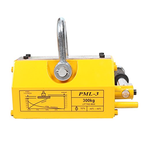 Goetland 660 LBS 300 KG Metal Steel Magnetic Lifter N42-45 Neodymium Magnet Lift Heavy Duty Hoist Shop Crane