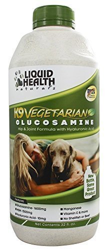 K9 Vegetarian Glucosamine (formerly K9 Glucosamine & HA) by Liquid Health - 32 oz. (2-Pack)