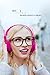 Polaroid PHP8500PK Stereo Headphones with Microphone, Fordable, Tangle-Proof, Compatible with All Devices