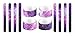 Novelty Treasures Set of 12 Silicone Galaxy SPACE Slap Bracelets BEAUTIFUL Birthday Party Favor Goody Bag Toy
