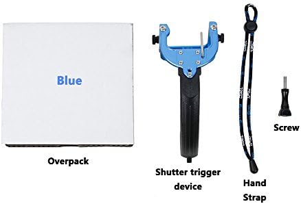 Snail Shop CNC Aluminum Hand-held Convenient shooting self-timer shutter For GOPRO Hero3+/4(Blue)