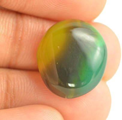 getgemstones Sulemani Akik Stone Certified Black Hakik Gemstone 13.8 Carat for Men and Women