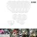 Haawooky 25 Sets Clear Fillable Ornaments Ball in 5 Different Size,DIY Plastic Acrylic Fillable Ball for Party Decor