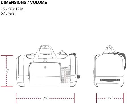 SWISSGEAR 28" Duffel Bag | Gym Bag | Travel Duffle Bags | Men's and Women's - Blue/Grey 4 SWISSGEAR 28" Duffel Bag | Gym Bag | Travel Duffle Bags | Men's and Women's - Blue/Grey