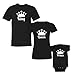 We Match! 3-Piece King, Queen & Prince (White Print) Matching T-Shirts & Bodysuit Set