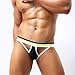 NEARTIME Men's Underwear, Hollow Out Men Underwear Boxers Bulge Pouch Men Shorts (M, Black)