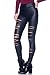 Women's J2 Love Faux Leather Ripped Legging
