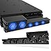 OIVO PS4 Pro Cooler , USB External 5-Fan Super Turbo Temperature Cooling Fan with USB Cable Black for comfortable with Sony Playstation 4 Pro Gaming Console
