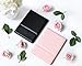 MODESSE Portable Makeup Mirror with Stand & Vegan Leather Cover - Vanity Mirror for Travel, Home, Office - Beauty Gifts for Bridesmaids, Women & Girls (Black)