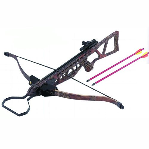 130 lbs Foldable Hunting Crossbow Package with 7 x 14'' Aluminum Arrows and 4 x 20 Scope (Desert Camo)