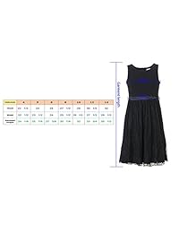 Emma Riley Combo de vestido de fiesta con encaje y tejido para niñas