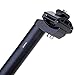 Bicycle Seatpost, Aluminum 350mm Bike Seat Post Mountain Bike Bicycle Seatpost by TTnight, 25.4mm (Black)