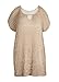 Bestyou Women's Crochet Mini Dress Knit Bathing Suit Bikini Swimsuit Cover Up Tunic Top Swimwear Beachwear (Beige)