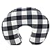 Org Store New Premium Buffalo Check Nursing Pillow Cover | Infant Pillow Slipcover for Breastfeeding Moms (Black & White)