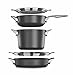 Calphalon Premier Space Saving Nonstick Supper Club Set, 2032932, Black, 5-Piece