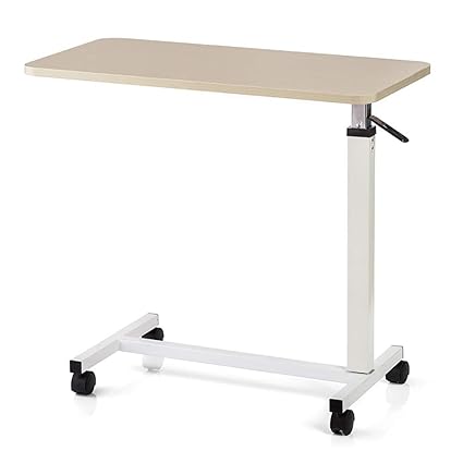 Adjustable Bed Table On Wheels