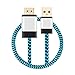 USB to HDMI Cable, Yeworth [Aluminum Shell, Nylon Braided] 0.5m USB 2.0 Male to HDMI Male Charger Cord Splitter Adapter Gold Plated