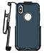 Replacement Belt Clip for Otterbox Defender Case - iPhone X/iPhone Xs (case not Included) Encased Secure-fit Rubberized Holster (Matte Black)