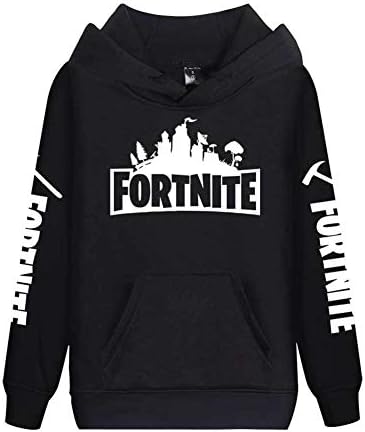 Merdbu Fortnite Hooded Hoodie Kids Sweatshirt for Boys Girls