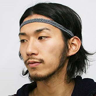 Amazon ノーブランド品 Hairband スウェード風ケーブル編み