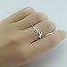 Julie's Jewelry S925 sterling silver ring opening christmas snowflake antlers anti allergy ring