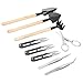 Pancellent 12 in 1 Soil Ph Meter (3-in-1 Moisture Sensor/Sunlight/pH,9pcs Bonsai Tools) Include Pruner, Fold Scissors, Mini Rake, Bud & Leaf Trimmer Set by