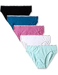 Calvin Klein Bikini de algodón elástico para dama, 5 unidades