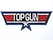 TOP GUN Navy Fighter Pilot Military Fancy Dress Iron On Patch 4.9