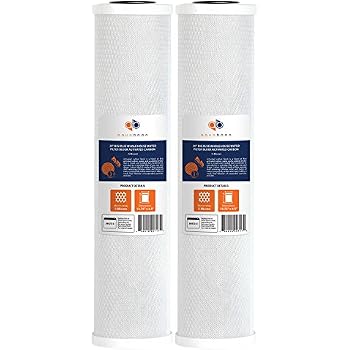 Cartuccia Filtro Acqua Aquaboon Big Blue 5 Micron A Carbone Attivo Di Cocco - 25,4 X 11,4 Cm
