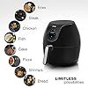 Princess Digital Air Fryer Family, 5.2 Litre, 1700 W, 7 Presets, Baking Tin Included, Rapid Hot Air Circulation System…