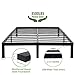 45MinST 14 Inch Reinforced Platform Bed Frame/3500lbs Heavy Duty/Easy Assembly Mattress Foundation/Steel Slat/Noise Free/No Box Spring Needed, Cal King
