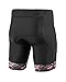 Triathlon Tri Men`s FX Shorts - 2 Pockets - Black - Great Durability and Fit - High End Triathlon Shorts for Any Distance with Soft Custom Chamois (Black/Red, M)