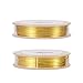 BENECREAT 328 Feet Gold Jewelry Wire 28 Gauge Tarnish Resistant Copper Beading Wire for Jewelry Craft Making, Gem Pendant Wrapping, Model Making