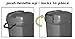 United Solutions TB0010 Rough and Rugged Rectangular 34 Gallon Wheeled Black Outdoor Trash Can with Hook&Lock Handle-Thirty Four Gallon Garbage Can with Locking Handles